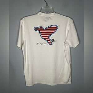 Birddogs April Big American Cannons 1776 Short Sleeve Tee Shirt White Size M